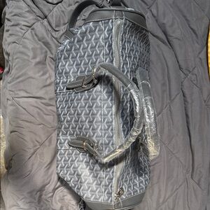 Goyard Black and Gray Duffel Bag